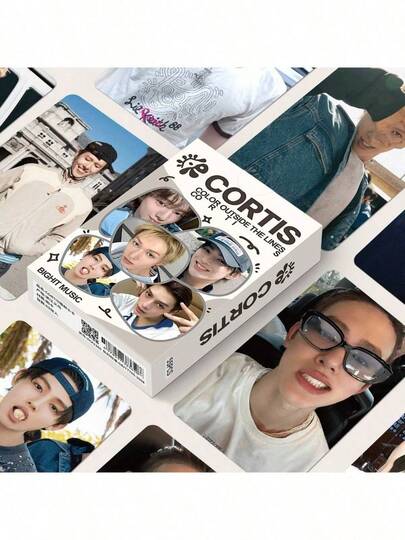 1Set/55pcs CORTI-S Small Cards COLOR OUTSIDE THE LINES - K-Pop Idol Selfie Photocards - Fan Support - LOMO Cards Stickers, Halloween Gifts, Party Gifts, Christmas Gifts