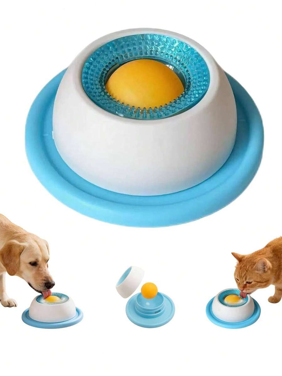 50ml Small Pet Yogurt Licking Mat Slow Feeder Bowl, Suitable For Cats And Dogs, Licking Interactive Snack Bowl, Promotes Oral Health, Cat And Dog Interactive Toy Supplies, Suitable For Pets And Puppies