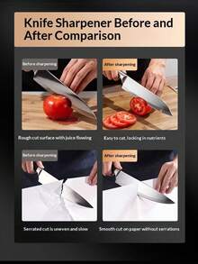 Fully Automatic Electric Knife Sharpener, Portable Multi-Function Small Knife Grinder, Handheld Kitchen Knife Sharpening Tool, USB Rechargeable 1200mAh Built-In Battery, Fully Automatic Electric Knife Sharpener, Multi-Function Small Knife Grinder For Home Kitchen Daily Use, Kitchen Small Appliance - Multicolor - View 9