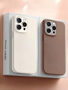 Luxury Soft Silicone Phone Case, Compatible With IPhone 17 Pro Max/16 Pro/15 Plus/14/13/12/11, Skin-Friendly Texture, Anti-Fingerprint, Shockproof And Drop Protection Case - Ash Gray - View 5
