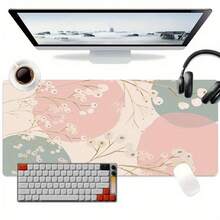 1 Minimalist Bohemian Gaming Mouse Pad / Desk Mat – Suitable For Gamers, Office, And Home Use (Remote Work, Desktop Mat, Keyboard & Laptop Pad, Practical Desk Accessory) - Mouse Pad - View 5