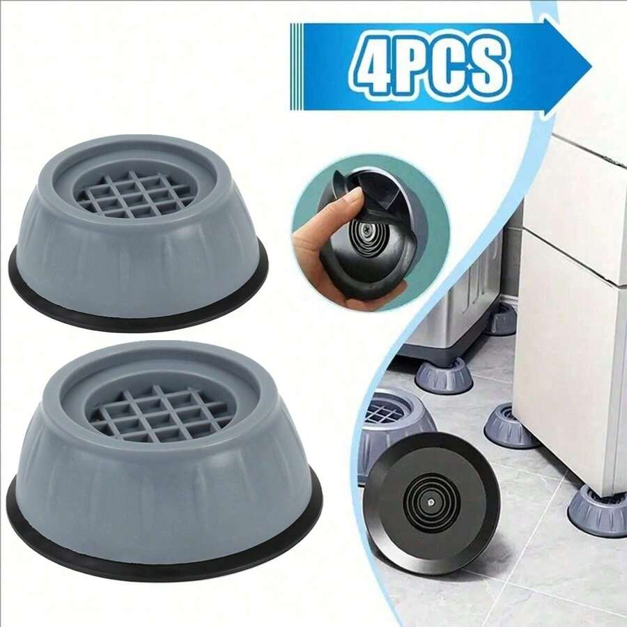 4pcs Shock-Absorbing Washing Machine Support Pads, Noise Reduction Anti-Slip Rubber Washing Machine Feet Pads, Anti-Displacement Washing Machine Shock Absorber, Washing Machine Stabilizer