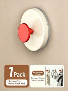 2 Pcs Dopamine Rotating Suction Cup Hook, Strong Movable Wall-Mounted Storage Hook For Bathroom Kitchen Entryway Bedroom Towel Organizer Adhesive Hook Reusable Stainless Steel Hardware Accessories - Multicolor - View 10