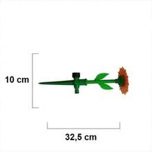 Kit 2 Irrigador Flor 360° com Engate Rápido – Aspersor para Jardim, Gramado, Horta e Plantas - A - Visão 6