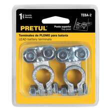 KIT 2 PC-Blister 2 Battery Terminals, Top Post, Pretul - B - View 3