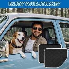 2件組狗狗車門防護罩，寵物旅行車門保護套，防刮牛津布 - 彩色 - 查看 6