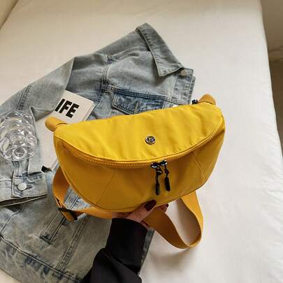 Waterproof Nylon Sports Lightweight Crossbody Bag For Women, For Summer Travel Beach And Daily Use