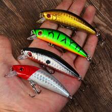 Set Umpan Ikan Kecil Tenggelam 10 Buah, Umpan Keras Bionik, Kombinasi Umpan Pancing Ikan Bass & Ikan Perch untuk Lemparan Jauh di Air Tawar - MultiWarna - View 5