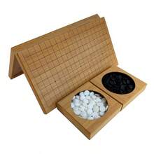 Chinese Weiqi Go Board Game Set Portable Wooden Timber Strategy Go Game Set Gift - 44 X 47 cm - View 9