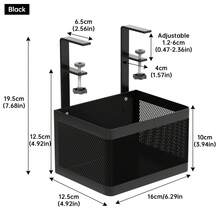 1 Pc Under The Table Shelf Stationery Storage Artifact E E-Sports Table Desk Sorting Table Bottom Table Hanging Basket Box Workstation Drawer - Multicolor #Q - View 4