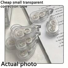 8Pcs Transparent Correction Tape, High Aesthetic, Large Capacity Portable, Suitable For Homework Correction, Office Erasing, Note Revision, Exams, Desk, School, Office, Learning Supplies, Gift For Students/Teachers, Daily Gift - Transparent - View 7