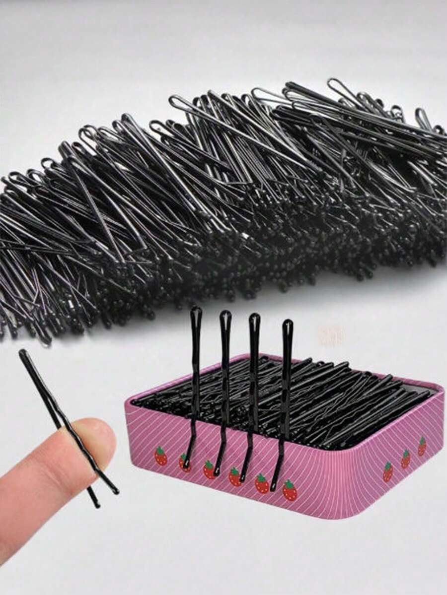 200/100/50/5件組 女用鋼製U型髮夾,適合固定瀏海或側髮,優雅設計,方便攜帶,尺寸約5.5cm(OPP袋裝,禮盒僅供拍照道具) - 多款式 - 查看 1