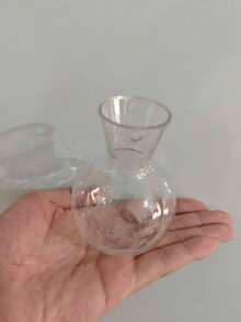 1/2pcs Wall-Mounted Transparent Hydroponic Vase, Suitable For Pothos Plants, Plastic Hanging Rack With Suction Cups, Ball-Shaped Vase, Suitable For Office And Home Decor, Home Gardening, Window Sill Plant Propagation - Clear - View 9