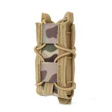 Fundaáctica para Cargador de Pistola de 9MM, Bolsa Individual para Cargador, Fundas Molle para Linterna, Soporte para Antorcha, Funda para Cuchillo de Caza, para Tiro y Airsoft TCS9 - Camuflaje negro - Ver 12