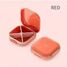 Compact Travel Pill Organizer With 4 Compartments - Portable Medication Container For Vitamins, Pills And Supplements, Suitable For Daily Use And Carrying, Pill Box, Daily Medication Storage, Modern Pill Box, Secure Lid Feature - View 9