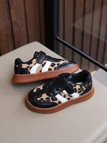 Infant Fashion New Style Sneakers Leopard Print Design - Brown - View 3