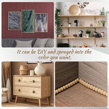 Flexible PVC Decorative Trim, Easy Bend Peel And Stick Molding For Mirror, Frame, Cabinet, Wall, Bathroom Backsplash And Home DIY Decor - Brown - View 5