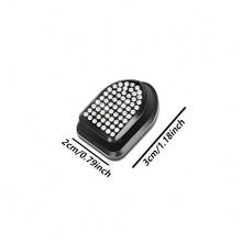 2 piezas Ganchos mini de strass para coche, ganchos para el salpicadero y asiento del coche, decoración interior de coche con strass brillante - A - Ver 5