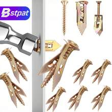 Bộ 50 ống nở và vít treo tường thạch cao chịu lực nặng - vít và neo tự khoan, phù hợp để treo rèm, giá treo khăn, đèn, gương, kệ và đồ dùng nhà bếp - 100 CÁI/BỘ - Xem 2