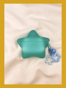 1 buah Casing Pelindung Earphone Berbentuk Bintang 3D Fluorescent Kreatif dengan Liontin Bintang, Penutup Pelindung Silikon Lembut Tahan Guncangan, Cocok untuk AirPods 4/1/2/3/Pro/Pro2/Pro3, Casing Earphone Bluetooth Nirkabel (Earphone Tidak Termasuk) - MultiWarna - View 4