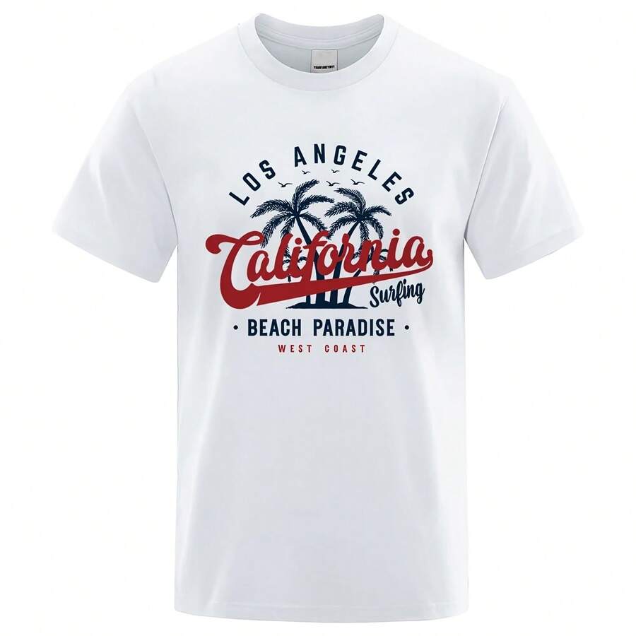 T-Shirt With New Design Summer 2026 - 100% Cotton, Breathable, Loose Fit - 款式 - 查看 1