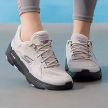Skechers Women's GO RUN Hyper Burst Thick-Soled Cushioning Running Shoes - Grey - View 2