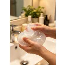 1pc Squishy Soft Stress Toy Realistic Translucent Squishy Toy, Coconut Ball Squeezable & Reboundable, Silent Anxiety Relief, Hand Squeeze Ball, Portable Sensory Stress Relief, Soothe & Improve Daily Mood, Ideal Holiday Gift - Multicolor - View 6