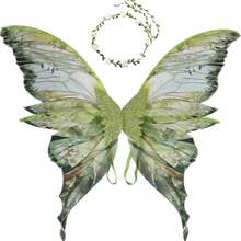 Adult Fairy Wings Set, Includes Elf Ear Accessories And Fairy Arm Sleeves, Fairy Costume Outfit, Suitable For Parties, Cosplay And Other Occasions, Halloween - Multicolor - View 13