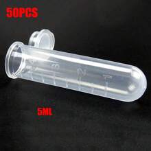 2ML/5ML/10ML 實驗室用品透明微型塑膠離心管 試管夾 實驗室容器蓋，附防漏卡扣蓋與清晰刻度，學校用品，返校季 - 多款式 - 查看 12
