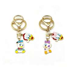 2 móc khóa Disney hoạt hình Mickey Minnie Donald Daisy bằng hợp kim sơn dầu, phụ kiện treo túi dễ thương, quà tặng tinh xảo - Nhiều kiểu dáng - Xem 12