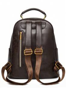 2026 Luxury Retro Style Women Backpack Fashion Brand Designer Handbag High Quality PU Leather Shoulder Bag For Ladies Daily Use - Brown - View 7