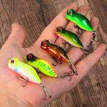 7pcs Floating Frog-Shaped Wave Craw Lure Set, Small Bionic Hard Bait, Freshwater Black Fish & Topmouth Surface Fishing Lure Combo - Multicolor - View 4