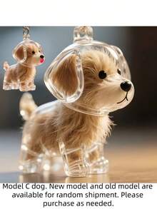 1pc Random Transparent Small Dog Hair Storage Box, Can Be Used To Save And Protect Dog Hair As A Keepsake - Multicolor - View 6