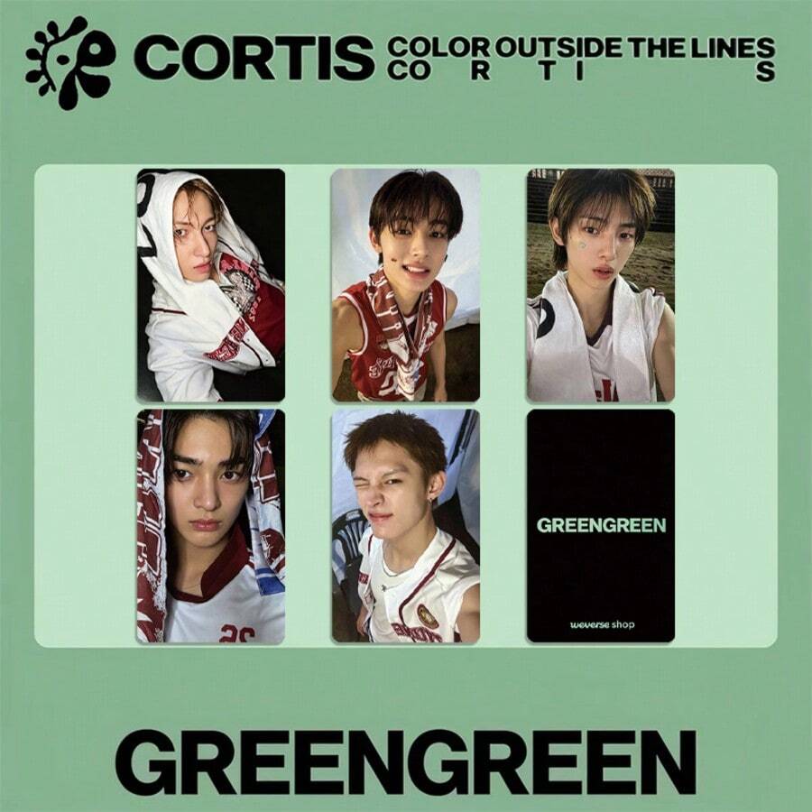 GREEN GREEN>W Vs M K Card Lucky Card 3.0 Special Edition Card Random Card Postcard Celebrity Merchandise LO MO Small Card LO MO Collection Small Card Suitable For Decorating Planner-Room Photo Wall-Perfect Holiday Gift This Is A Gift That Is Hard To Resist - Multicolor - View 1