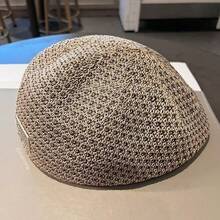 Summer Korean Style New Women's Beret Hat, Fashionable Elegant Versatile Sun Protection Knitted Hollow Artist Hat - A - View 14