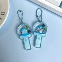 1個 BOY NEXT DOOR 卡通應援燈搖搖吊飾,Doorman Star 周邊壓克力吊飾鑰匙圈,輕巧便攜,適合掛在背包與鑰匙上,粉絲應援配件,簡約質感,精緻小禮物,適合粉絲收藏與送給同好,令人難以抗拒的禮物 - 彩色 - 查看 4