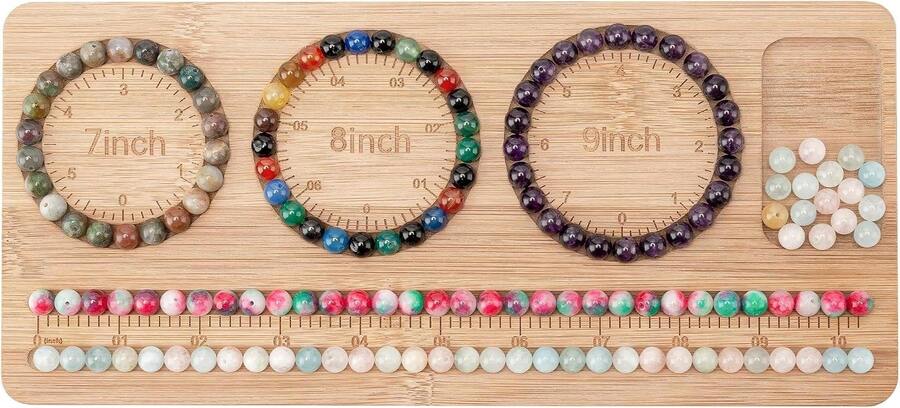 Bead Board For Jewelry Making, Bracelet Making Kit, Compact Portable | Jewelry Starter Kit, Jewelry Making Supplies, Bracelet Design Board, Bracelet - White - View 1