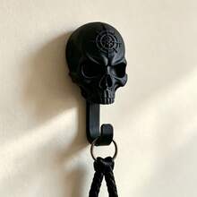 4pcs Skull Wall Hooks, Suitable For Entryway And Bathroom Towel Rack, Vintage Style Coat And Hat Storage Hooks, Bedroom Door Storage Hooks, Halloween Atmosphere Decorative Hanging Hooks, Punk Style Practical Hooks - 4-piece Pack - View 7