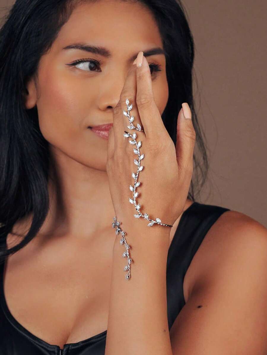 Women Mitten Rings - Srebrna - Viev 1