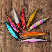 8pcs Sinking Minnow Lure Set, Realistic Reflective Hard Bait, Long Cast Fishing Lure Combination For Lake And Reservoir Bass And Pike Fishing - Multicolor - View 3