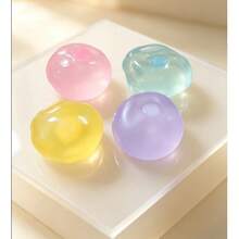 1pc New Coconut Ball, Bright Color, Soft Texture, Random Color, Squishy, Butter, Crunchy Butter, Crunchy Squishy, Squishy - Multicolor - View 2