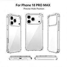 2pcs Reinforced 4-Corner Anti-Drop Transparent Phone Case, Compatible With IPhone 18 Pro Max/17/16/Pro/Pro Max/Plus/Air/E, Non-Yellowing - Clear - View 4