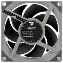 Thermalright tl-B8w cpuファンコンピューターケースファン静音4ピンpwm pcファン 80mm静音クーラーファン 2200 rpm速度 cpu冷却ファン 白 - チェックする 3