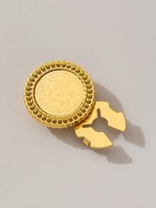 Herseygold Kancing Koin Arab Berlapis Emas, Set Kancing Mode Arab Timur Tengah, Manset Mewah, Aksesoris Pakaian Wanita - Yellow Gold - View 7