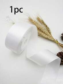 1 Roll Colorful Ribbon, 4cm Wide, 22m Long, Suitable For Making Rose Bows, Cake Decoration And Christmas Decoration, Ideal For Craft Projects And Gift Wrapping, Creative Crafts, Cake Decoration And Holiday Accents - A - View 22
