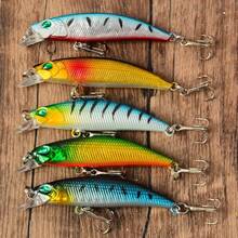5pcs Mini Sinking Minnow Lure Set 4g Small Bionic Hard Bait Freshwater Stream Bass Fishing Lure Combo - Multicolor - View 1