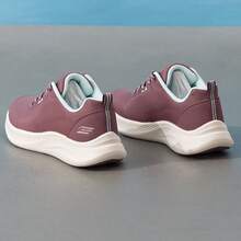 Skechers Women's Mesh Patchwork Comfortable Lightweight Cushioned Walking Shoes For Daily Commute And Work - Mauve Purple - View 6