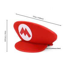asmodee Super Mario Hat Mario Odyssey Mario Hat Halloween Cosplay Role Play Prop, Party Hobby Collectible - Multi-color - View 4
