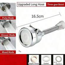 360 Degree Rotating Faucet Extender, ABS Plastic Material, 2/3 Mode Faucet Extender, Water-Saving Aerator, Suitable For Kitchen And Bathroom - Boost Water Tap - View 13