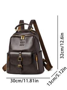 2026 Luxury Retro Style Women Backpack Fashion Brand Designer Handbag High Quality PU Leather Shoulder Bag For Ladies Daily Use - Brown - View 5